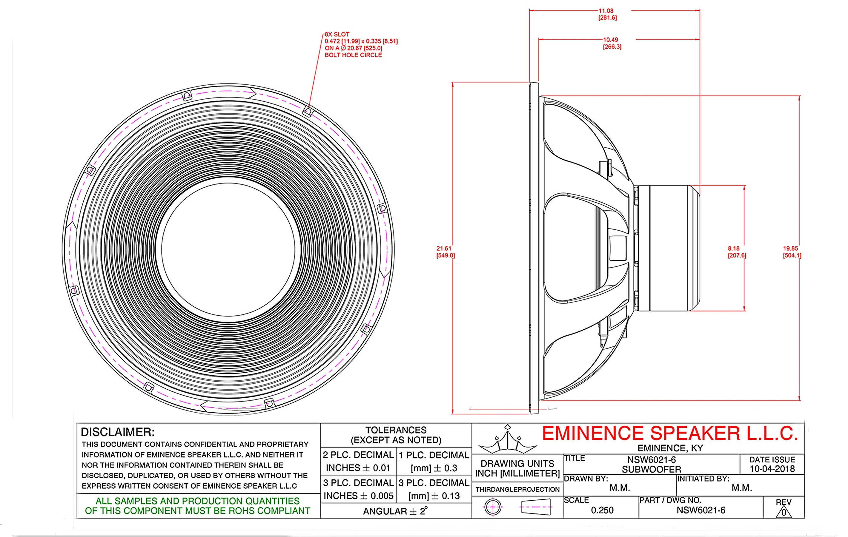 NSW6021-6 21" Tour Grade Speaker - Image 4